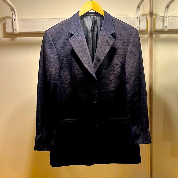 Authentic Vintage Versace Classic V2 3 button Silk blazer mens 50R Italy - Picture 1 of 11